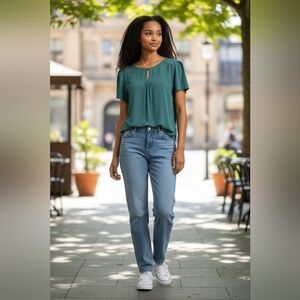 ZARA WOMAN Green Blouse